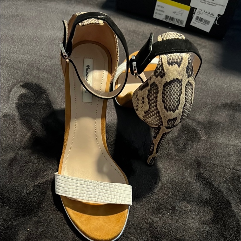 Massimo Dutti Snakeskin and Black Heels